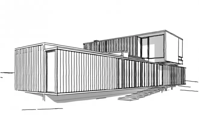 Conception pour maisons container, Pau, Dhotel loup architectes